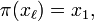 \pi(x_\ell)=x_1,