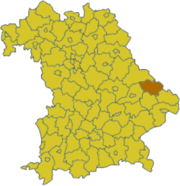 Реген (район) на карте