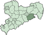Саксонская Швейцария (район Германии) на карте