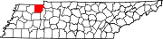 Map of Tennessee highlighting Henry County.svg