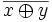 \overline{x\oplus y}