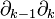 \partial_{k-1}\partial_k