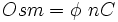  Osm = \phi\ n C 