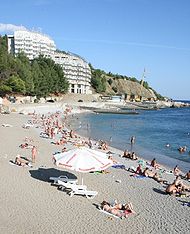 Нижний Кастрополь. Пляж пансионата &amp;quot;Кастрополь&amp;quot;