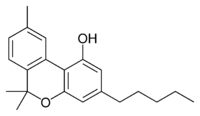 Chemical structure of cannabinol