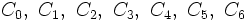 C_0,\ C_1,\ C_2,\ C_3,\ C_4,\ C_5,\ C_6