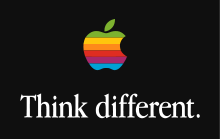 Apple logo Think Different vectorized.svg