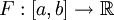 F:[a,b] \to \R