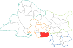 Кантон на карте департамента Буш-дю-Рон