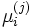 \mu_i^{(j)}