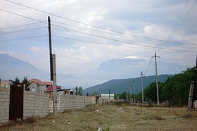 Вид на гору из города Кусары