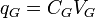 q_G = C_GV_G \