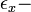 \epsilon_x - \ 