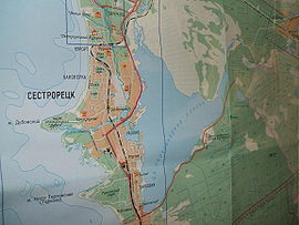 План озера с окрестностями