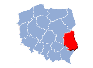 Люблинское воеводство на карте