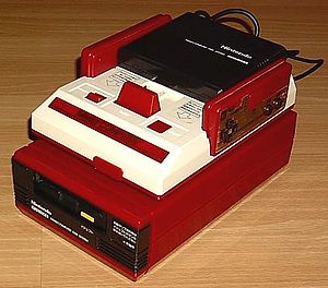 Family Computer Disk System connected to the Family Computer