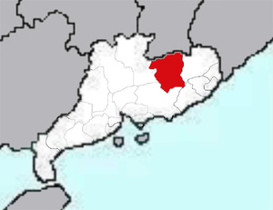 Хэюань на карте