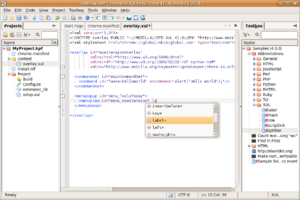 Komodo Edit в Ubuntu Gutsy