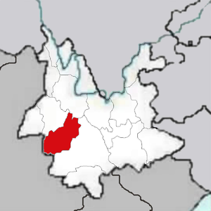 Линьцан на карте