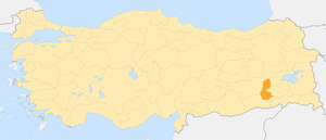 Батман, карта