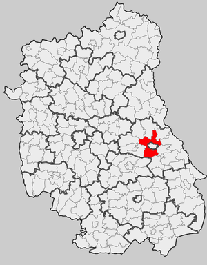 Гмина Хелм на карте
