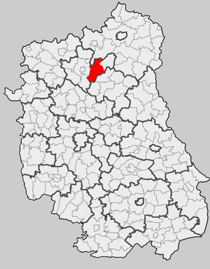 Гмина Вохынь на карте