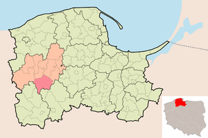 Гмина Липница на карте