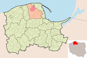 Гмина Гневино на карте