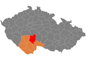Район Табор на карте