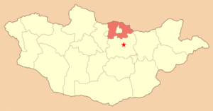 Сэлэнгэ, карта