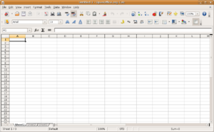 OpenOffice.org 2.0 Calc в Ubuntu