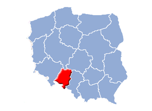 Опольское воеводство на карте