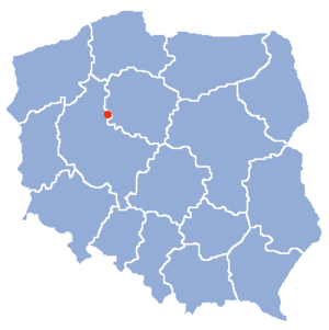 Гмина Вапно, карта