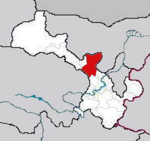 Увэй на карте