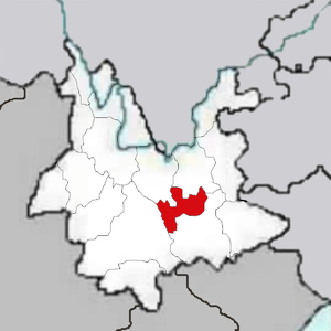 Юйси на карте