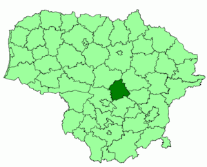 Ионавский район на карте