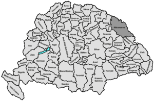 Комитат Марамарош/Máramaros в составе Венгерского королевства