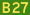 Australian Alphanumeric State Route B27.svg