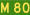 Australian Alphanumeric State Route M80.svg