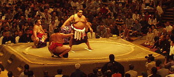 Musashimaru Dohyo-iri.JPG