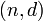 (n,d) \,
