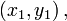 \left( x_1, y_1 \right),