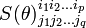 S(\theta)^{i_1 i_2 \ldots i_p}_{j_1 j_2 \ldots j_q}