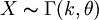 X \thicksim \Gamma(k,\theta)