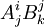 A^i_j B^j_k 