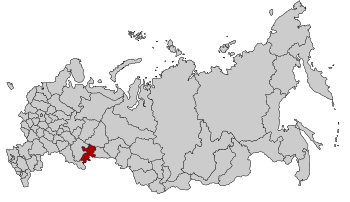Челябинская область на карте России