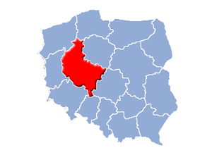 Великопольское воеводство на карте
