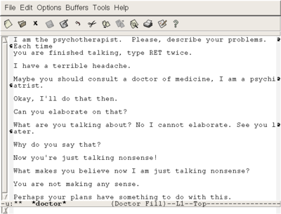 GNU Emacs ELIZA example.png