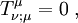 T^\mu_{\nu;\mu}=0\;,