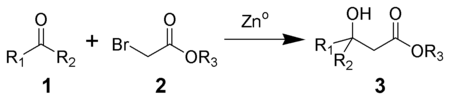Reformatsky Reaction Scheme.png